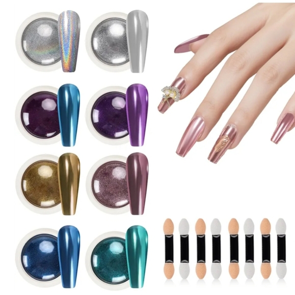 Pearlescent Nail Art Decoration Set - Picture 1 of 9